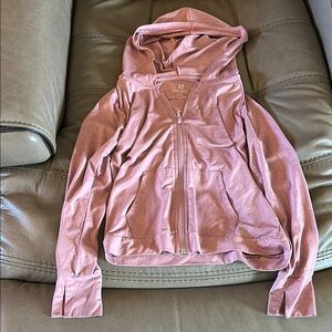 Pink Long Sleeve Hoodie Sweatshirt